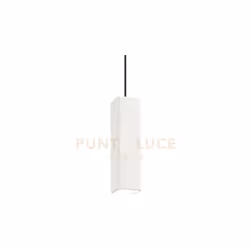 lampadario pendente con rosone in metallo rifinito con venice opaca. Diffusore in gesso verniciabile o cemento. Cavo in tessu ...