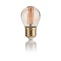10 Lampadine Led Classic Sfera Grande E27 4 Watt 2200 k 300 Lm Vintage Ambra