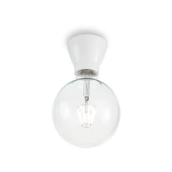 Plafoniera Moderna Winery Porcellana - Ceramica Bianco 1 Luce E27