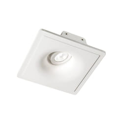 Lampada Da Incasso Moderna Zephyr Gesso Bianco 1 Luce Gu10 D20