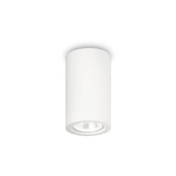 Ideal Lux - Plafoniera Moderna Round Tower Gesso Bianco 1 Luce Gu10