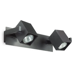 Ideal Lux - Applique Moderna Mouse Metallo Nero 2 Luci Gu10