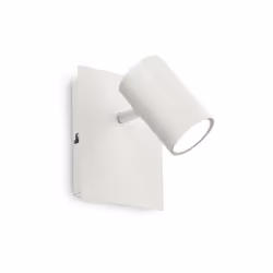 Collezione SPOT LUCE DIRETTA Applique a 1 luce con base, montatura e diffusori in metallo rifinito con vernice opaca bianca e ...