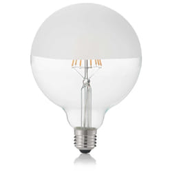 10 Lampadine Led Globo D125 E27 8 Watt 3000 K 780 Lm Trasparente Bianco Satinato