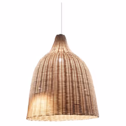 Collezione HAUNT CESTINI APPESI A UN FILO Sospensione a 1 luce con rosone in metallo verniciato bianco opaco. Cavo in tessuto ...