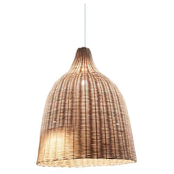 Sospensione Rustica-Country Haunt Corda Marrone Legno Marrone 1 Luce E27