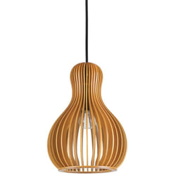 Ideal Lux - Sospensione Industrial-Minimal Citrus-3 Legno Marrone 1 Luce E27