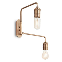 Ideal Lux - Applique Industrial-Minimal Triumph Metallo Ottone 2 Luci E27