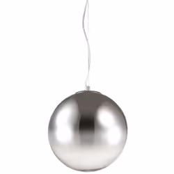 Collezione MAPA SFERE CROMATE Sospensione a 1 luce con montatura in metallo cromato.. Diffusore a sfera in vetro soffiato tra ...