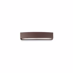 Corpo luce in alluminio pressofuso verniciato. Doppio diffusore, superiore e inferiore, in vetro pirex trasparente L 450 x H ...