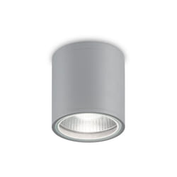 Plafoniera Moderna Gun Alluminio Grigio 1 Luce Gu10