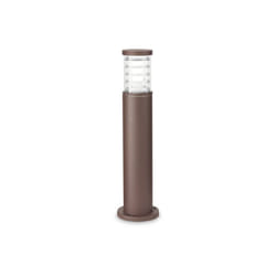 Piantana-Palo Da Esterno Moderna Tronco Alluminio Coffee 1 Luce E27 H60Cm