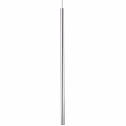 Collezione ULTRATHIN SOSPENSIONI ULTRASOTTILI Sospensione moderna a 1 luce con rosone e diffusore in metallo con finitura cro ...