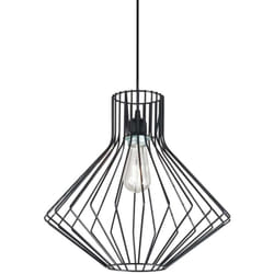 Ideal Lux - Sospensione Industrial-Minimal Ampolla-4 Metallo Nero 1 Luce E27