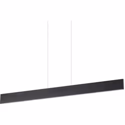 Collezione DESK ILLUMINAZIONE MINIMAL Sospensione moderna rettangolare luce Led integrata 32 W tonalità calda 3000 K. Corpo l ...