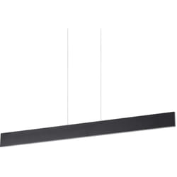 Sospensione Industrial-Minimal Desk Metallo Nero Led 32W 3000K Luce Calda