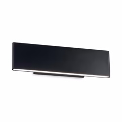Collezione DESK ILLUMINAZIONE MINIMAL Applique moderno rettangolare luce Led integrata 12,5 W tonalità calda 3000 K. Corpo lu ...