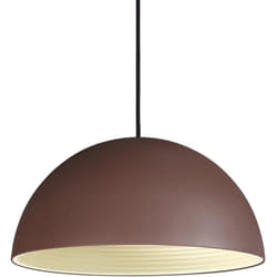 Sospensione Rustica-Country Folk Metallo Corten Ruggine 1 Luce E27 D40Cm