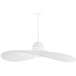 Ideal Lux - Sospensione Contemporanea Madame Tessuto Bianco 1 Luce E27