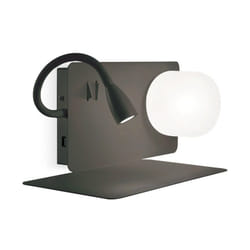 Ideal Lux - Applique Moderna Book-1 Metallo Nero 2 Luci 3W 3000K Luce Calda