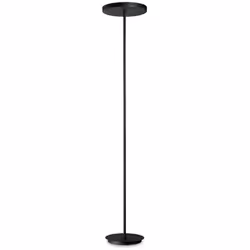 Collezione COLONNA LINEE MINIMAL Piantanta con montatura in metallo verniciato nero opaco. Diffusore in acrilico. Cavo in tes ...