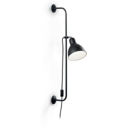 Ideal Lux - Applique Moderna Shower Metallo Nero 1 Luce E27