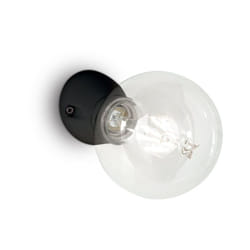 Ideal Lux - Applique Moderna Winery Porcellana - Ceramica Nero 1 Luce E27