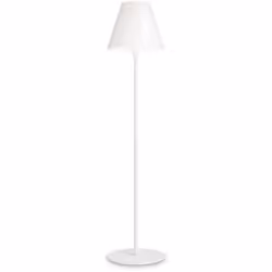 Collezione ITACA LUCE DA ESTERNO Piantana da esterno a 1 luce con base e stelo in metallo verniciato a polveri di colore bian ...