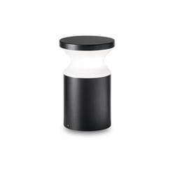 Piantana Moderna Torre Alluminio Nero 1 Luce E27 H22Cm