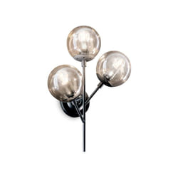 Ideal Lux - Applique Industrial-Minimal Kepler Metallo Nero 3 Luci E27
