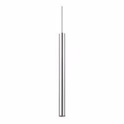 Collezione ULTRATHIN SOSPENSIONI ULTRASOTTILI Sospensione moderna a 1 luce con rosone e diffusore in metallo con finitura cro ...