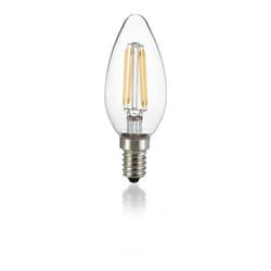 Ideal Lux - 10 Lampadine Led Oliva E14 4 Watt 3000K Dimmerabile 400 Lm Trasparente