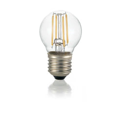 10 Lampadine Led Sfera E27 4 Watt 3000 K Dimmerabile Trasparente