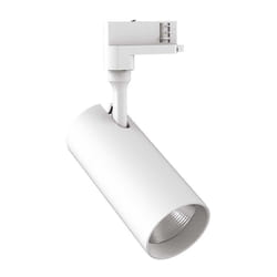 Ideal Lux - Proiettore Cilindrico Smile Alluminio Bianco Led 30W 3000K Luce Calda Cri90 36°