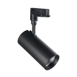 Ideal Lux - Proiettore Cilindrico Smile Alluminio Nero Led 20W 3000K Luce Calda Cri90 50°
