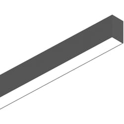 Sistema Lineare Fluo Wide Alluminio Nero Led 27W 3000K Luce Calda L.120,5Cm