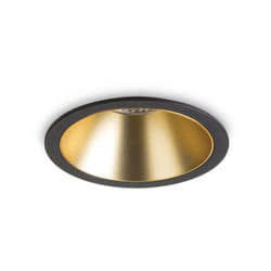 Faretto Incasso Moderno Game Alluminio Nero e Oro Led 11W 3000K Luce Calda