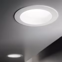 Collezione BASIC ESSENTIAL LIGHT Faretto a incasso in alluminio pressofuso con ghiera rotonda, finitura bianca opaca, adatto  ...
