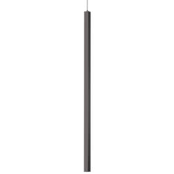 Sospensione Suqare Moderna Ultrathin Metallo Nero Led 11,5W 3000K D100