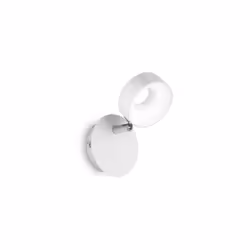 Collezione OBY MODERN LIGHTS Applique a 1 luce con montatura in metallo verniciato opaco, con snodi cromati. Corpo luce orien ...