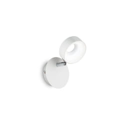 Ideal Lux - Applique Moderna Oby Metallo Bianco 1 Luce 6W 3000K Luce Calda