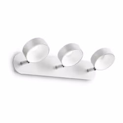 Collezione OBY MODERN LIGHTS Plafoniera a 3 luci con montatura in metallo verniciato opaco, con snodi cromati. Corpo luce ori ...