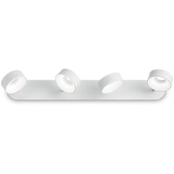 Ideal Lux - Plafoniera Moderna Oby Metallo Bianco 4 Luci 24W 3000K Luce Calda