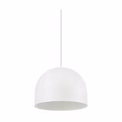 Collezione TALL SOSPENSIONI RAMPICANTI Sospensione a 1 luce con diffusore e dettagli in metallo verniciato bianco opaco. Mode ...