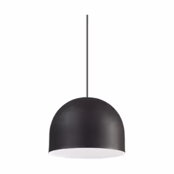 Collezione TALL SOSPENSIONI RAMPICANTI Sospensione a 1 luce con diffusore e dettagli in metallo verniciato nero opaco. Modell ...
