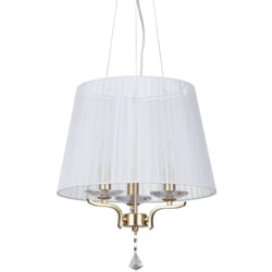 Ideal Lux - Lampadario Classico Pegaso Metallo Ottone 3 Luci E14