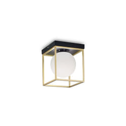 Ideal Lux - Plafoniera Contemporanea Lingotto Metallo Ottone 1 Luce E14