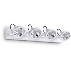 Ideal Lux - Plafoniera Moderna Glim Metallo Bianco 4X10W Gu10 3000K Luce Calda