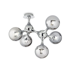 Ideal Lux - Plafoniera Contemporanea Nodi Metallo Cromo 5 Luci E14