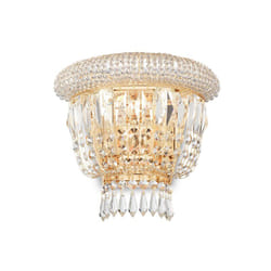 Ideal Lux - Applique Classica Dubai Metallo-Cristallo Ottone 2 Luci E14